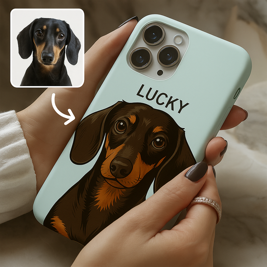 Custom Photo Minimalist Classic Dog Phone Case Gift For Dog Lovers