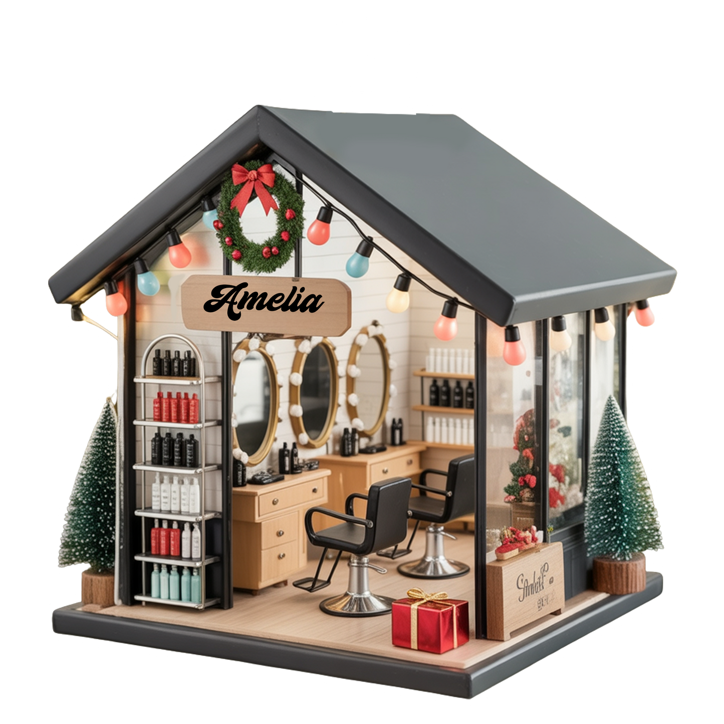Custom Name Hair Salon Xmas