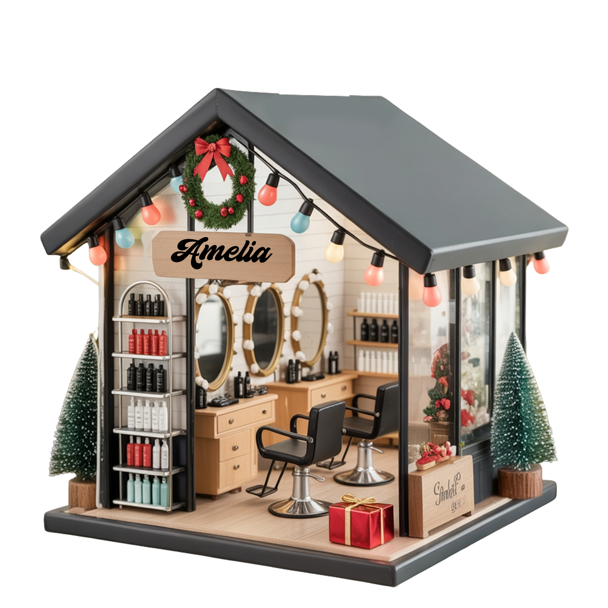 Custom Name Hair Salon Xmas