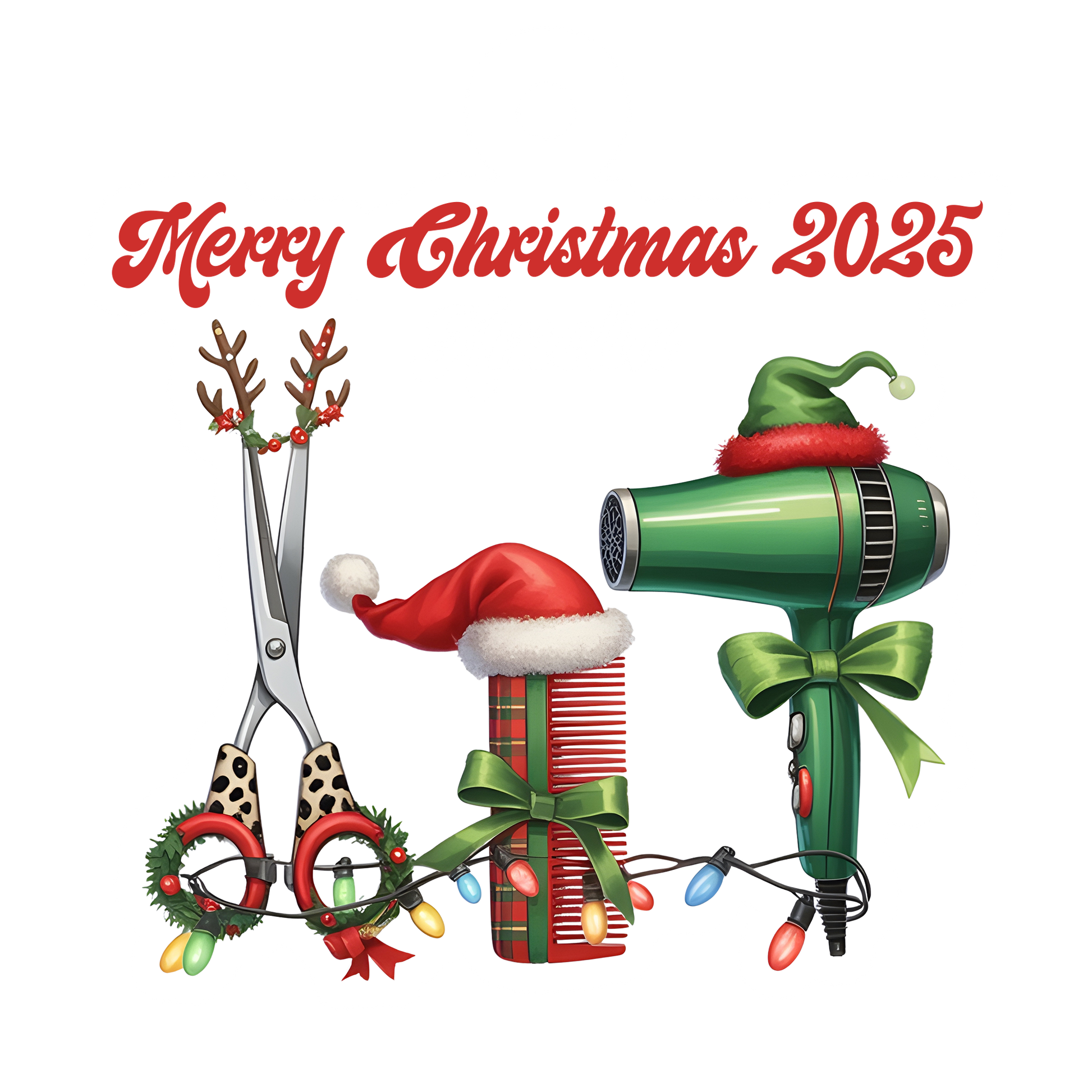 Custom Name Hair Stylist Xmas