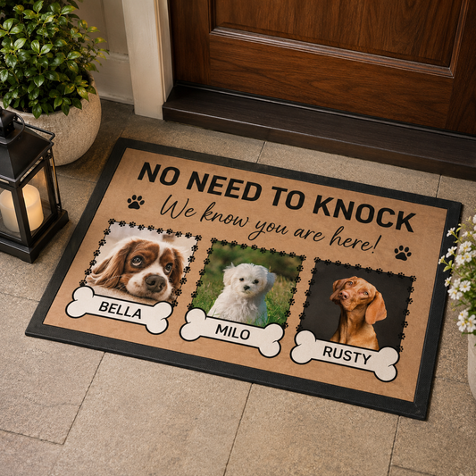 Custom Photo Dog Doormat | Photo Pet Doormat | Gift For Dog Lovers