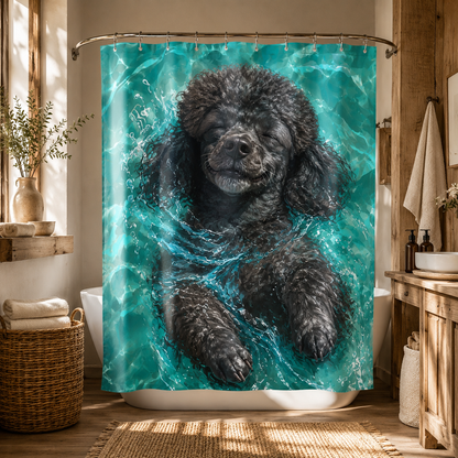 Custom Photo Dog Shower Curtain | Gift For Dog Lovers