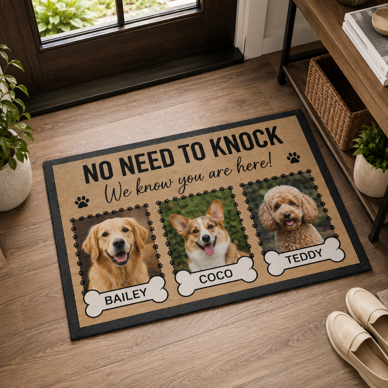 Custom Photo Dog Doormat | Photo Pet Doormat | Gift For Dog Lovers