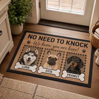 Custom Photo Dog Doormat | Photo Pet Doormat | Gift For Dog Lovers
