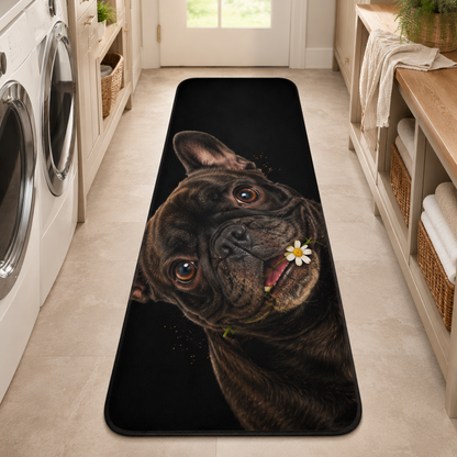 Custom Photo Dog Face Runner Rug | Pet Hallway Runner Carpet | Gift For Dog Lovers