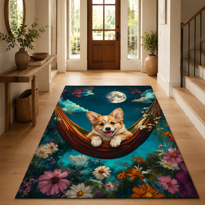 Custom Photo Dog Area Rug | Gift For Dog Lovers