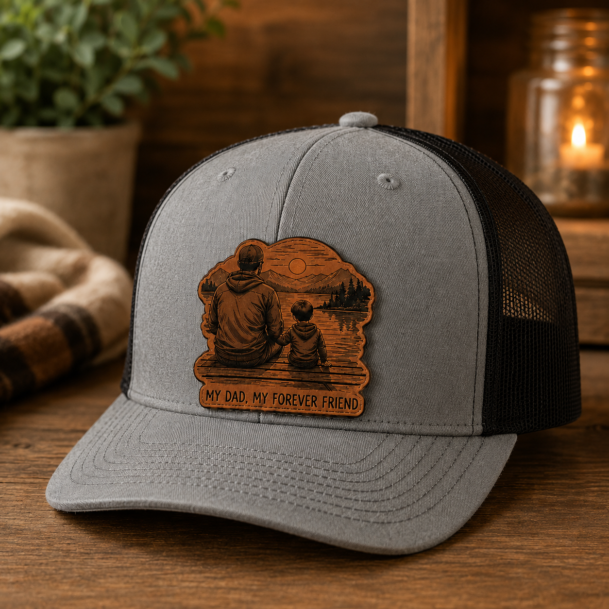 Personalized My Dad Trucker Hat | Custom Dad Photo Hat | Father's Day Gift | Gift For Dad | Dad Gifts TOM99