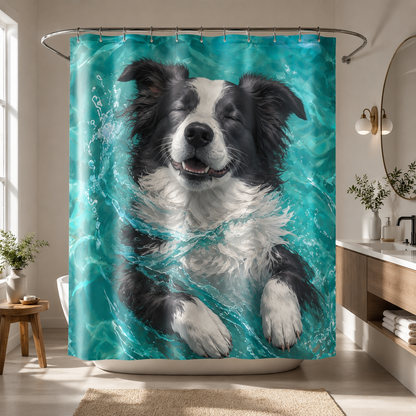 Custom Photo Dog Shower Curtain | Gift For Dog Lovers
