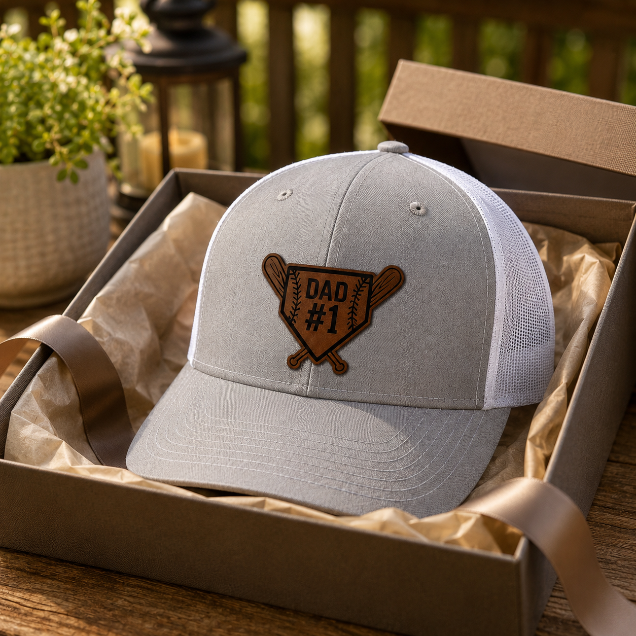 Personalized Baseball Dad Trucker Hat | Custom Dad Photo Hat | Father's Day Gift | Gift For Dad | Dad Gifts TOM99