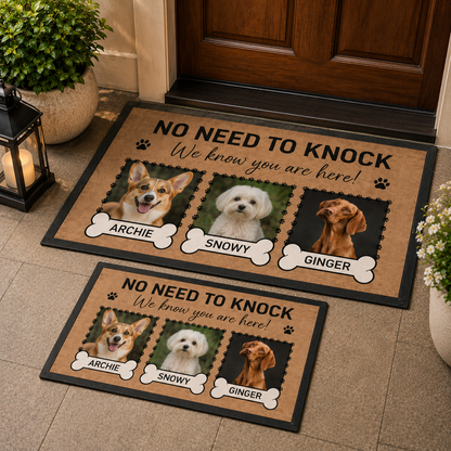 Custom Photo Dog Doormat | Photo Pet Doormat | Gift For Dog Lovers