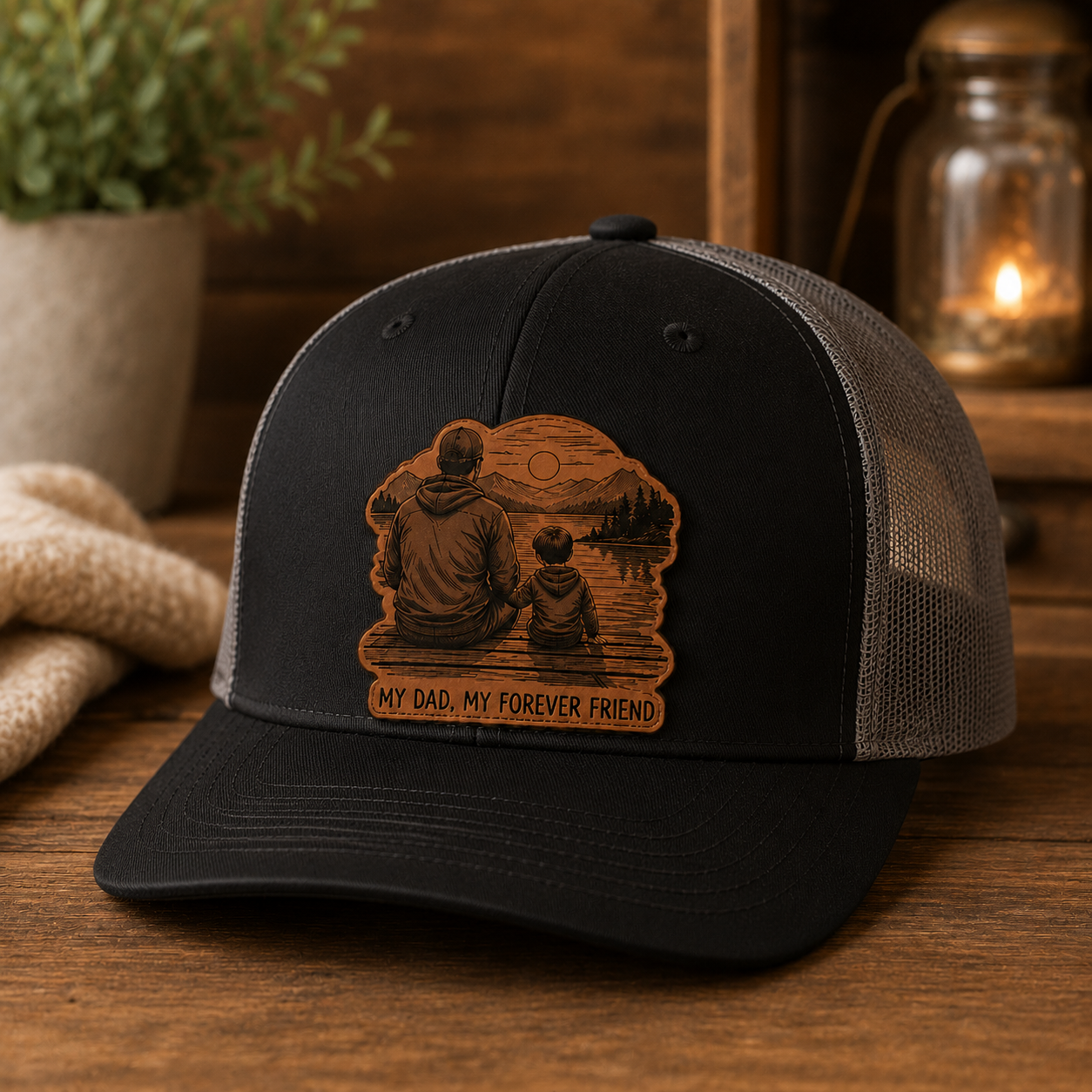 Personalized My Dad Trucker Hat | Custom Dad Photo Hat | Father's Day Gift | Gift For Dad | Dad Gifts TOM99