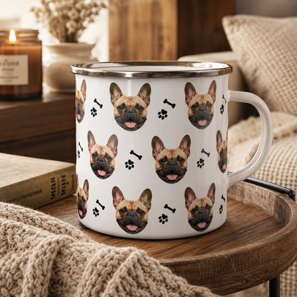 Custom Photo Dog Camping Mug | Gift For Dog Lovers Pa99