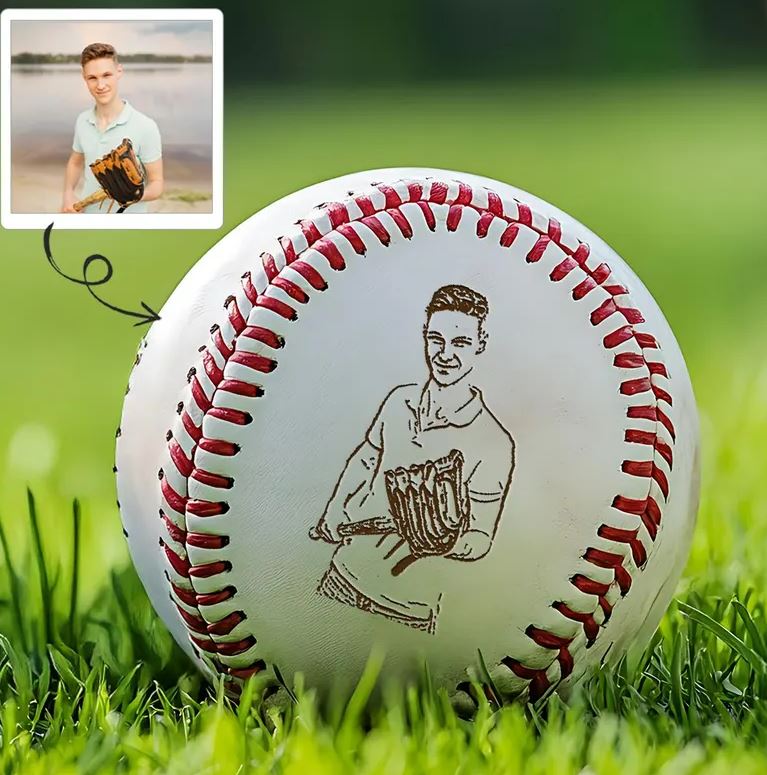 Custom Photo Baseball Gift | Personalized Gift For Friend | Best Gift For Baseball Lover