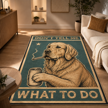 Custom Photo Dog Area Rug | Gift For Dog Lovers