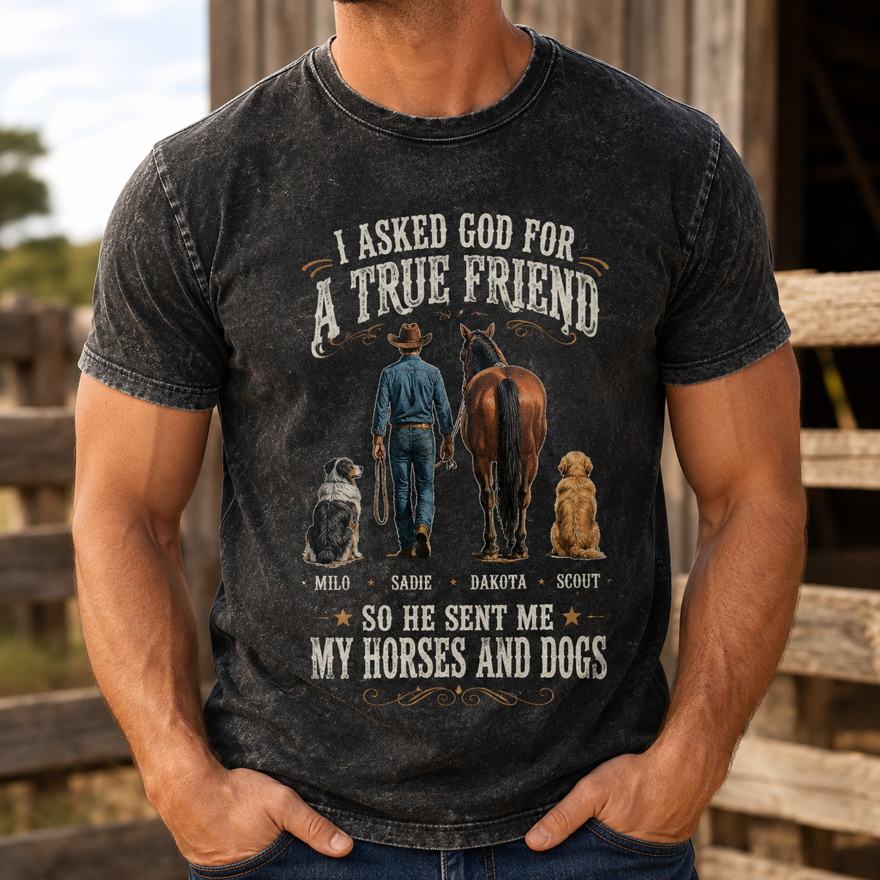 Custom Photo My Horse Wash T-Shirt | Personalized Horse Lover Shirt | Gift For Horse Lovers TOM99