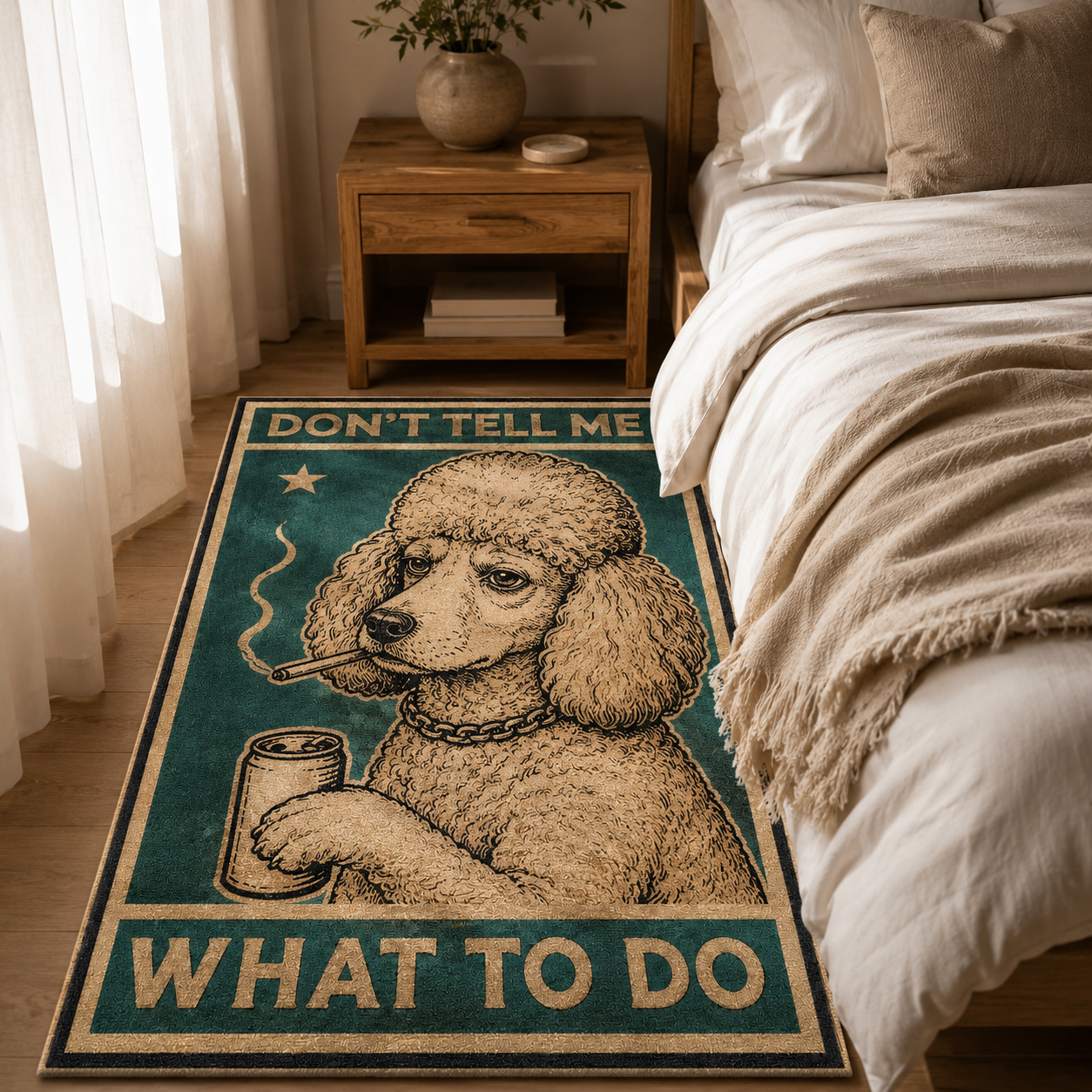 Custom Photo Dog Area Rug | Gift For Dog Lovers