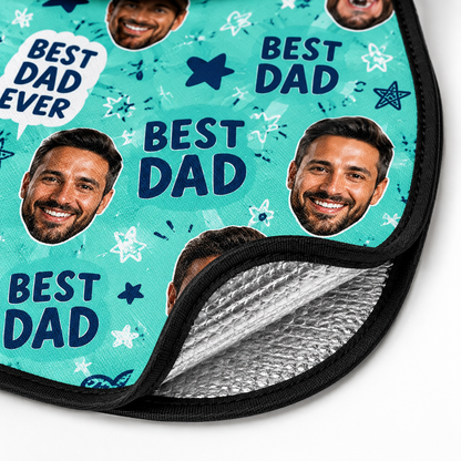 Personalized Best Dad Car Windshield Sun Shade, Custom Car Sun Shade for Dad, Gift For Dad TOM99