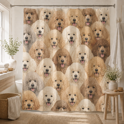 Custom Photo Dog Shower Curtain | Gift For Dog Lovers