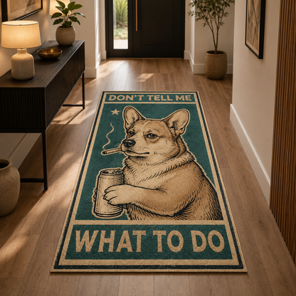 Custom Photo Dog Area Rug | Gift For Dog Lovers