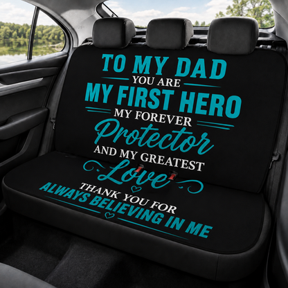 Personalized To My Dad Car Rear Seat Cover, Custom Back Seat Protector For Dad, Gift For Dad TOM99