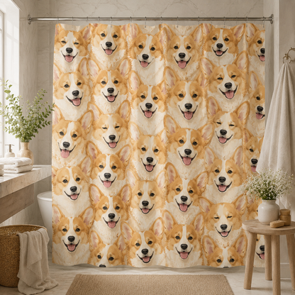 Custom Photo Dog Shower Curtain | Gift For Dog Lovers