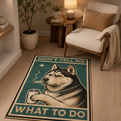 Custom Photo Dog Area Rug | Gift For Dog Lovers