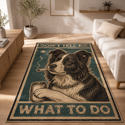 Custom Photo Dog Area Rug | Gift For Dog Lovers