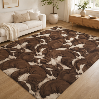 Custom Photo Dog Sleeping Area Rug | Gift For Dog Lovers