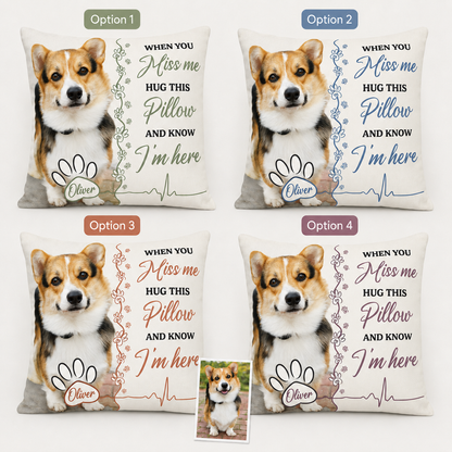 Custom Photo Dog Pillow | Gift For Dog Lovers | Personalized Dog Decor TOM99
