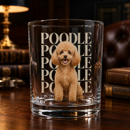Custom Photo Dog Whiskey Glass | Personalized Pet Photo Gifts | Gift For Dog Lovers