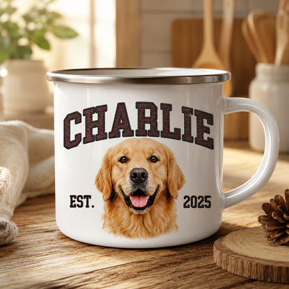 Custom Photo Dog Camping Mug | Gift For Dog Lovers Pa99