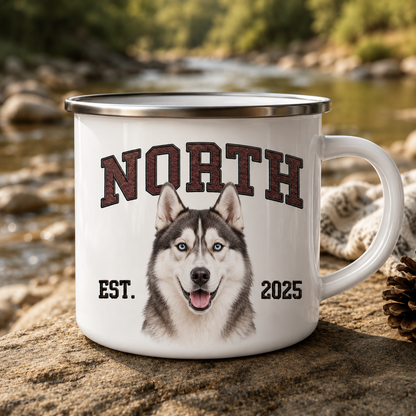 Custom Photo Dog Camping Mug | Gift For Dog Lovers Pa99