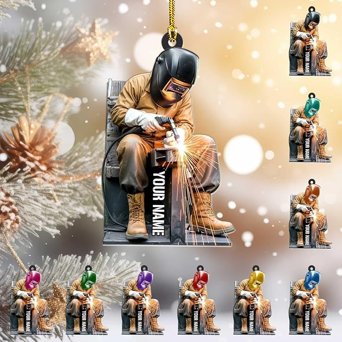 Custom Welder Style 17 Christmas Ornament