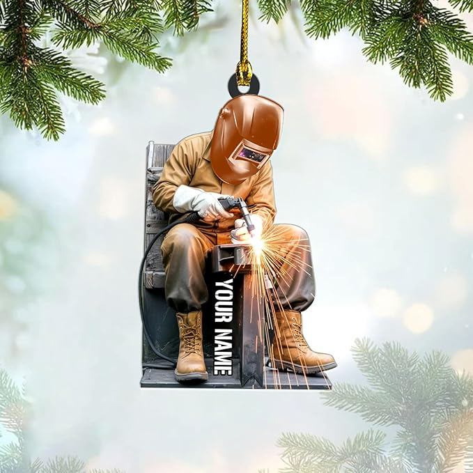Custom Welder Style 17 Christmas Ornament