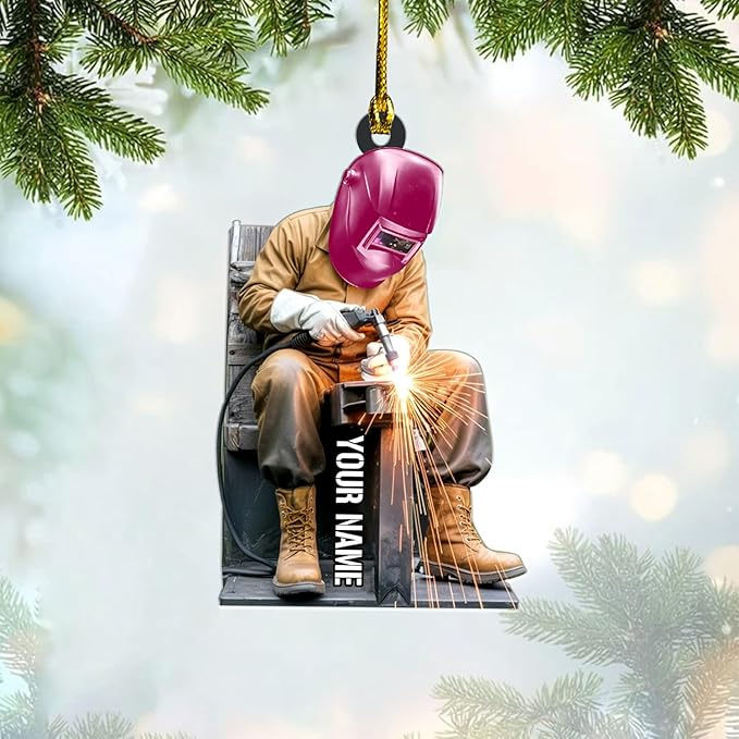 Custom Welder Style 17 Christmas Ornament