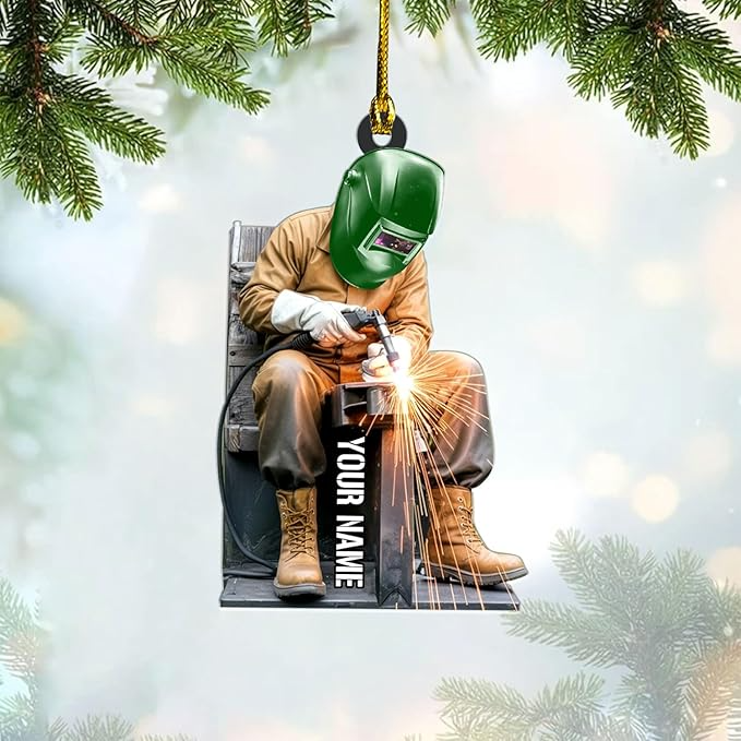 Custom Welder Style 17 Christmas Ornament
