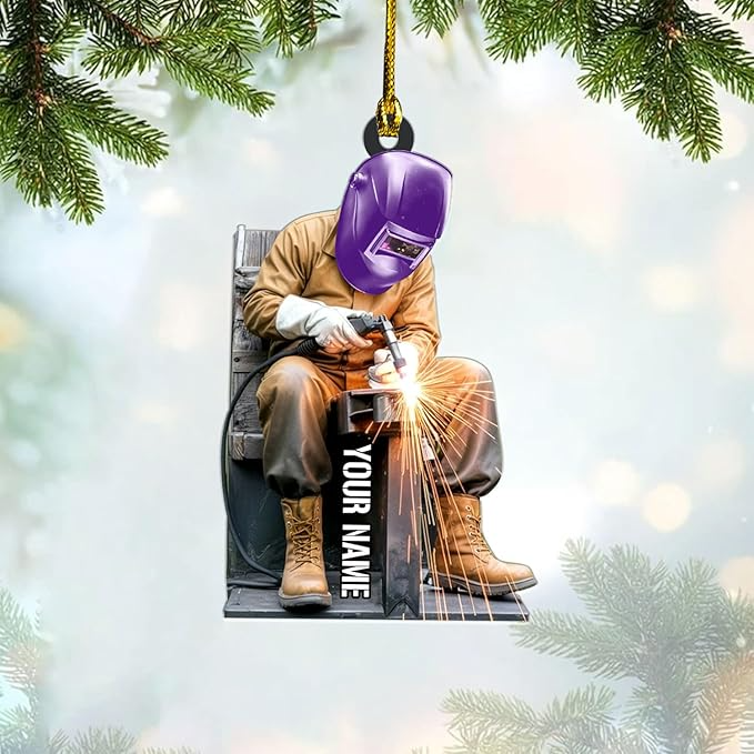 Custom Welder Style 17 Christmas Ornament