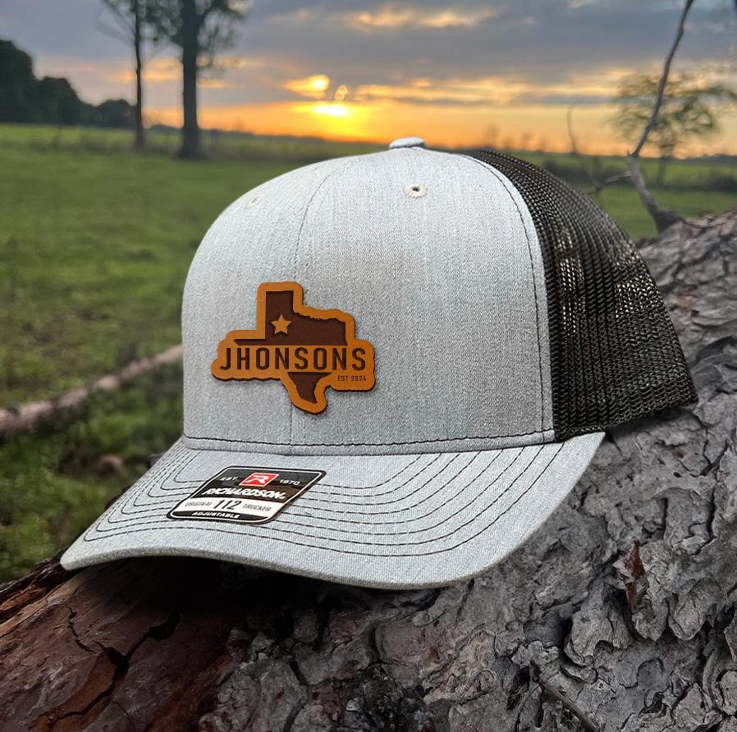 Custom Name And State Trucker Hat | Personalized Leather Patch Hat | Funny Gift For Friend | TNH342
