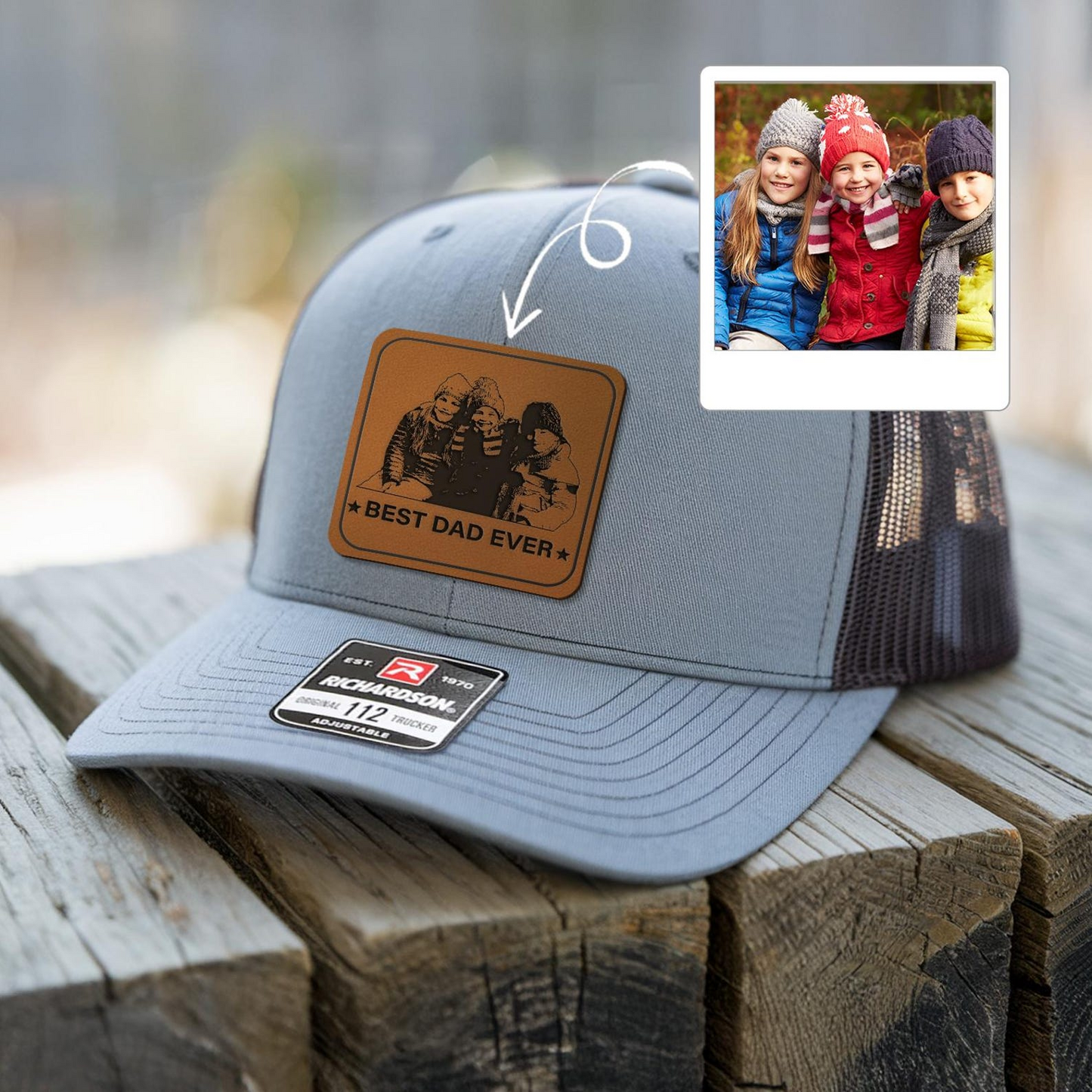 Custom Photo Best Dad Ever Hat | Personalized Dad Hat | Father's Day Gift