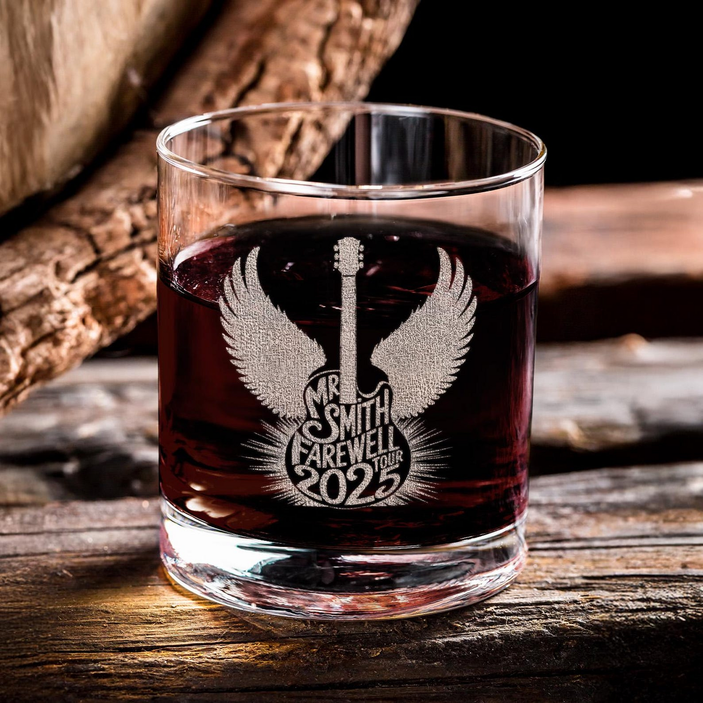 Personalized Retirement Tour 2025 Whiskey Glass | Funny Retirement Gifts | Engraved Whiskey Glass
