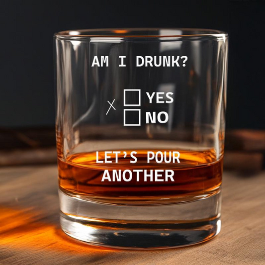 Drunk Engraved Whiskey Glass | Funny Gift Idea | Birthday Gift For Friend