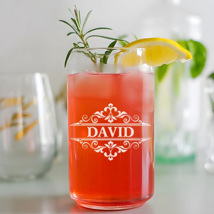 Personalized Beer Can Glass | Custom Name Wedding Glasses | Wedding Gift