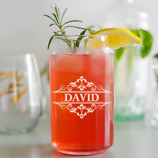 Personalized Beer Can Glass | Custom Name Wedding Glasses | Wedding Gift