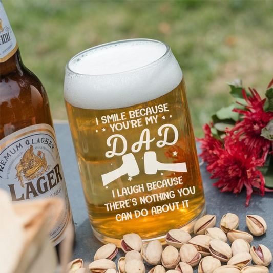 You Are My Dad Beer Can Glass 16oz | Father's Day Gift | Funny Gift Idea For Dad
