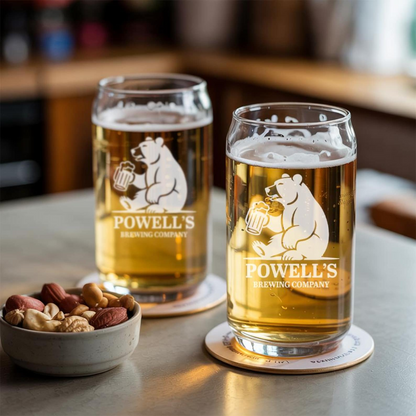 Personalized Beer Can Glass 16oz | Custom Beer Can Glass | Unique Gift Idea