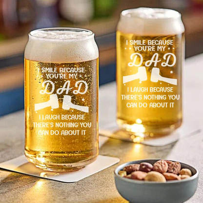 You Are My Dad Beer Can Glass 16oz | Father's Day Gift | Funny Gift Idea For Dad