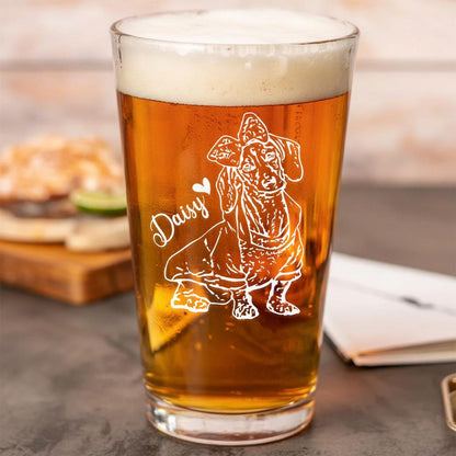 Custom Photo Dog Beer Glasses Using Pet Photo + Name Custom Pet Pint Glasses Personalized Dog Beer Glass Custom Pet Glass Custom Dog Mug