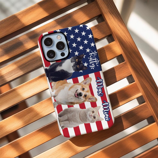 Personalized Pet Photo Phone Case | Custom Dog Or Cat And Owner iPhone Case | Pet Lover Gift