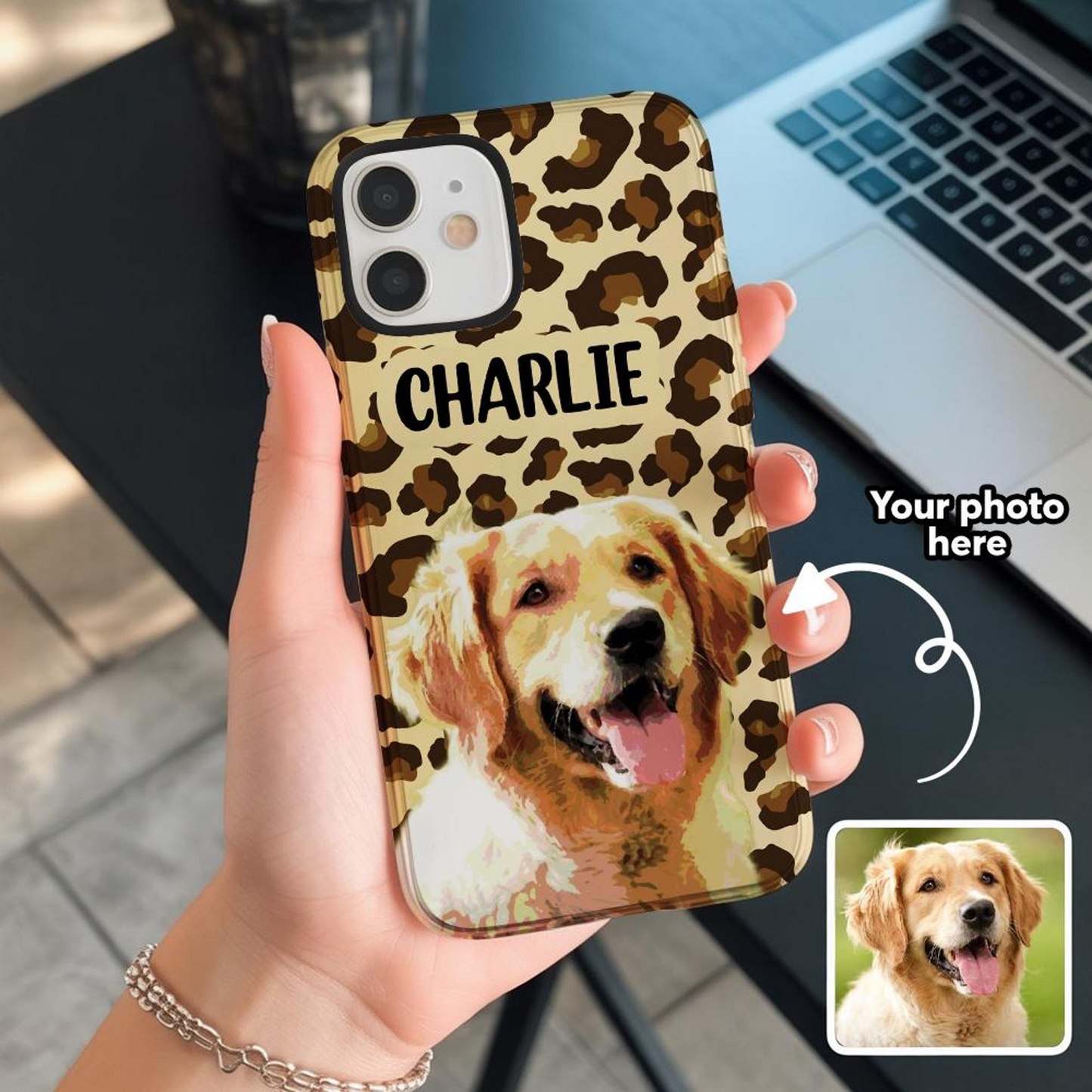 Custom Phone Case Using Pet Photo | Personalized Pet Photo iPhone Case | Gift For Pet Lover