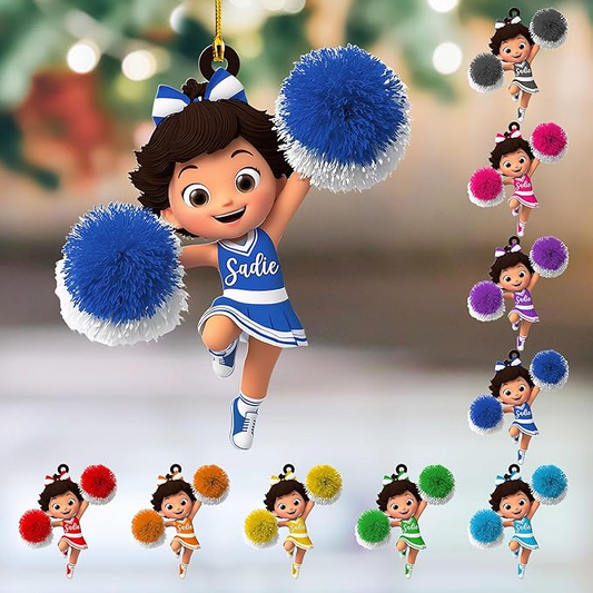Custom Cheerleaders Style 15 Christmas Ornament
